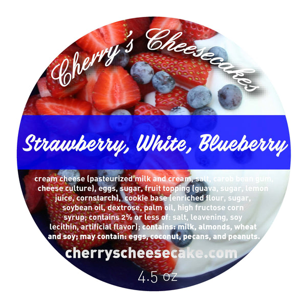 Strawberry, White & Blueberry