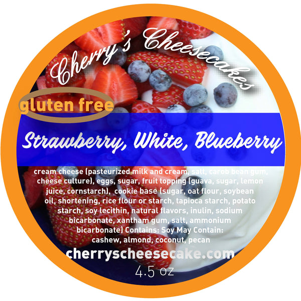 Strawberry, White, and Blueberry  - GLUTEN FREE