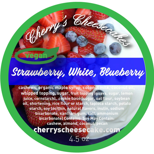 Strawberry, White, & Blueberry - Vegan